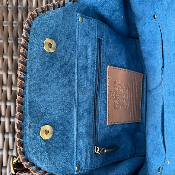 Sharif Since 1827 Leather Fringe Studded Zodiac Bag Vintage 1980s - Picture 4 of 6